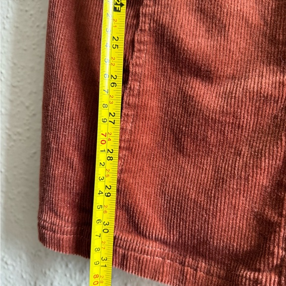 Love Tree Rust Button-Front Mini Dress Size M - Picture 5 of 8